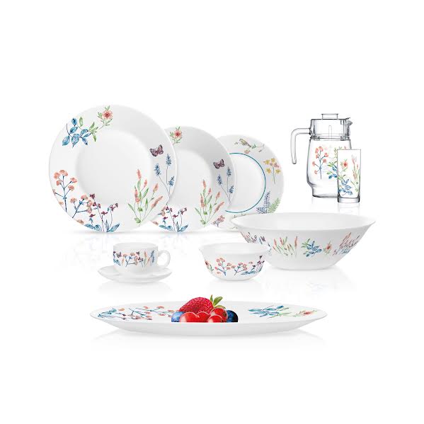 Luminarc Essence Isaure 46 Piece Dinner Set White