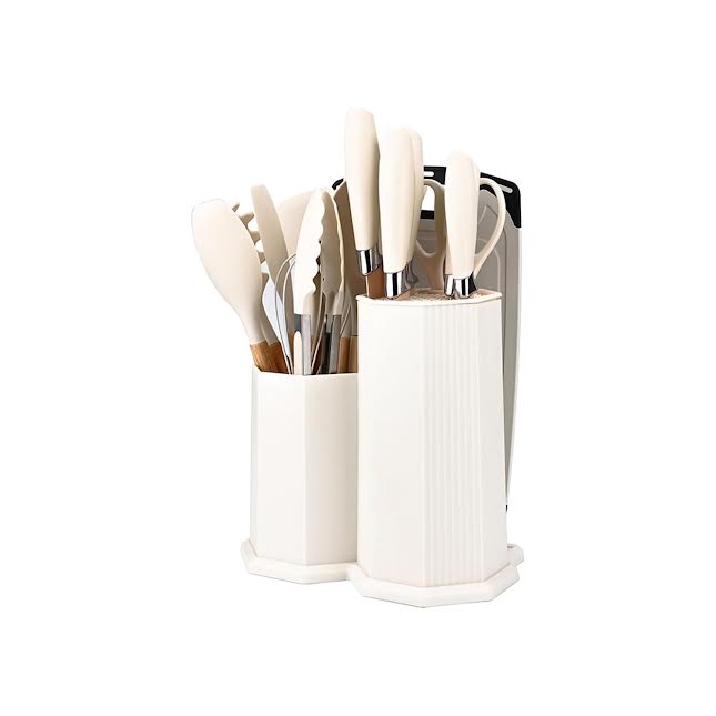 CH 19 Piece Cooking Utensils Set Cream