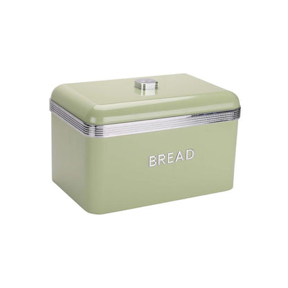 CH Retro Deluxe Breadbin & 3pcs Canister Green