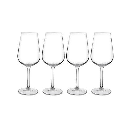 Consol 4 Piece 360ml Signature Vienna Stem White Wine Glass Set Clear