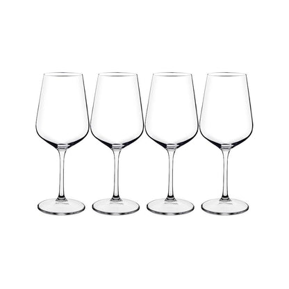 Consol 4 Piece 450ml Signature Vienna Stem Red Wine Glass Set Clear