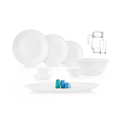 Luminarc Feston 46 Piece Dinner Set White