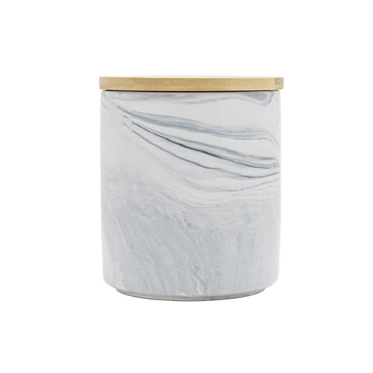 Ciroa Marble Storage Jar Large White