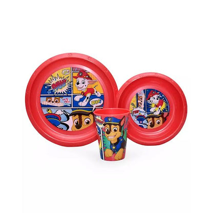 Kitchen Life 3 Piece Paw Patrol Set Red