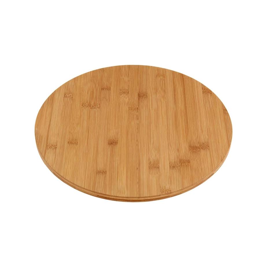 Excellent Houseware 35cm Revolving Bamboo Cheese Board Brown