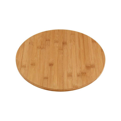 Excellent Houseware 35cm Revolving Bamboo Cheese Board Brown