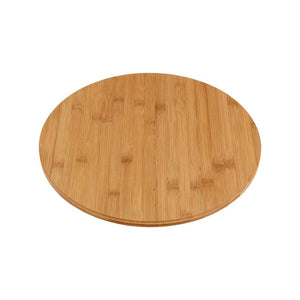 Excellent Houseware 35cm Revolving Bamboo Cheese Board Brown