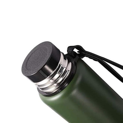 Kitchen Life 1000ml Stainless Steel Vacuum Flask Green