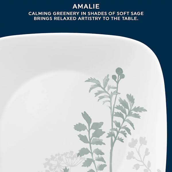 Corelle 16 Piece Amalie Dinner Set White
