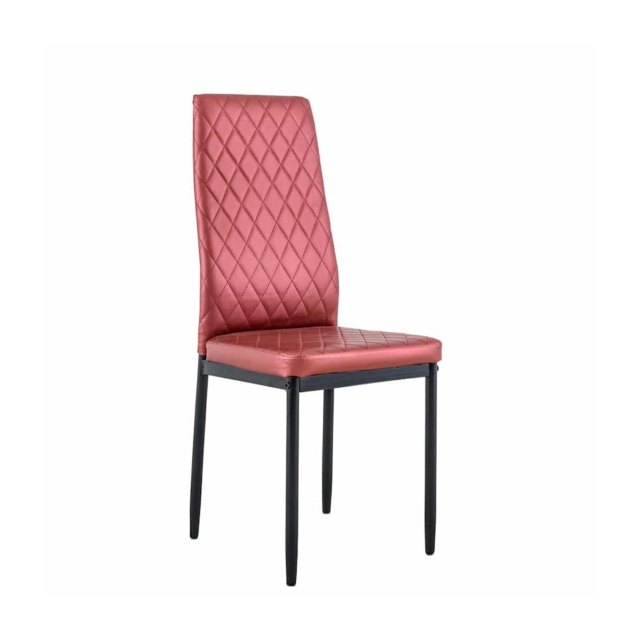Exotic Designs Diamond Back Chair Red