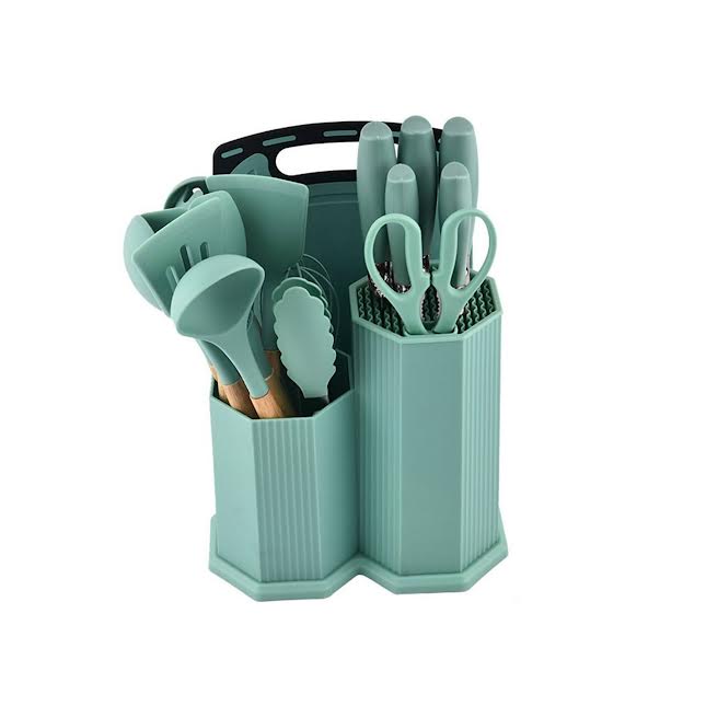 CH 19 Piece Cooking Utensils Set Blue