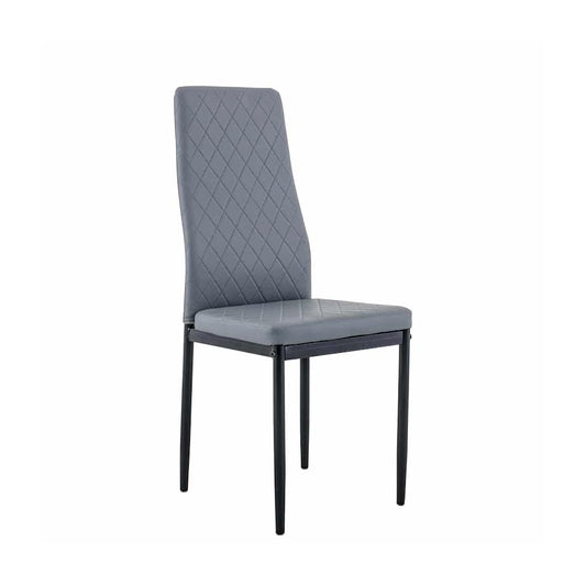 Exotic Designs Diamond Back Chair Grey