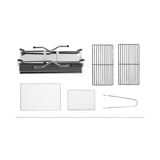 CH Outdoor Folding Grill Silver