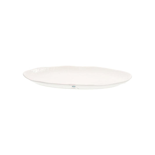 Symphony Linen Oval Platter White