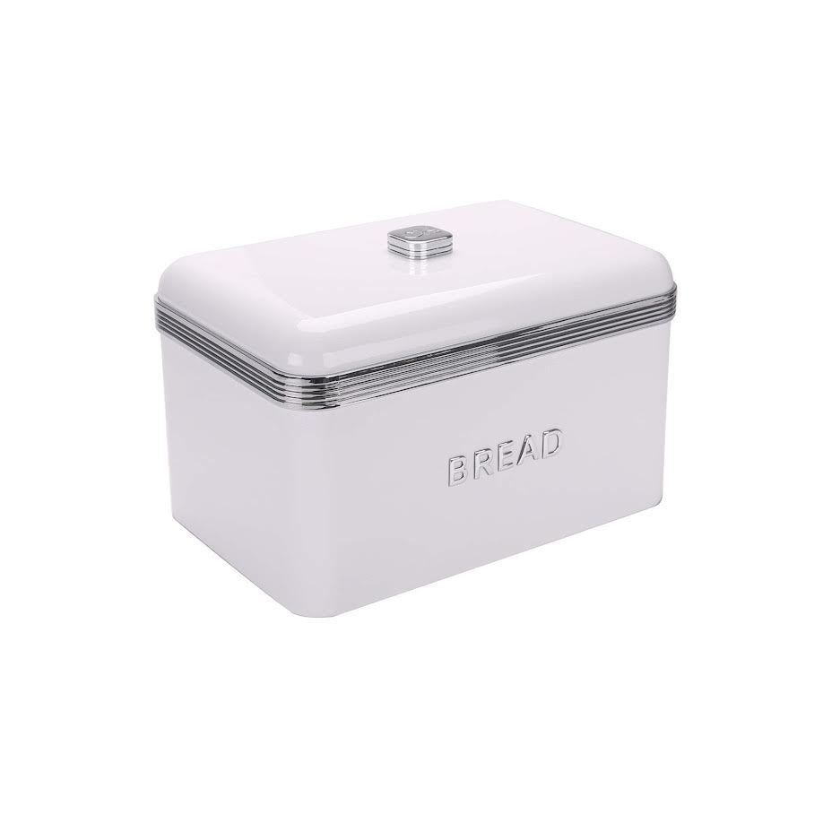 CH Retro Deluxe Breadbin & 3pcs Canister White