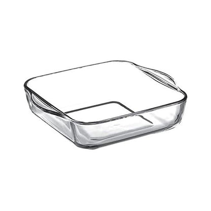 Borcam 1.9Lt Square Casserole Clear