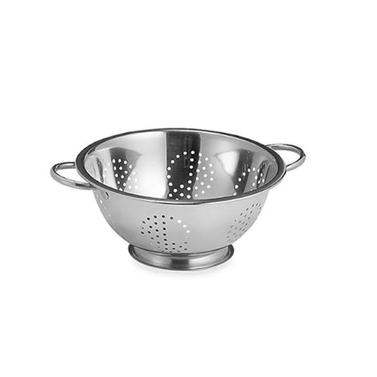 Kitchen Life Footed Stainless Steel Colander Silver