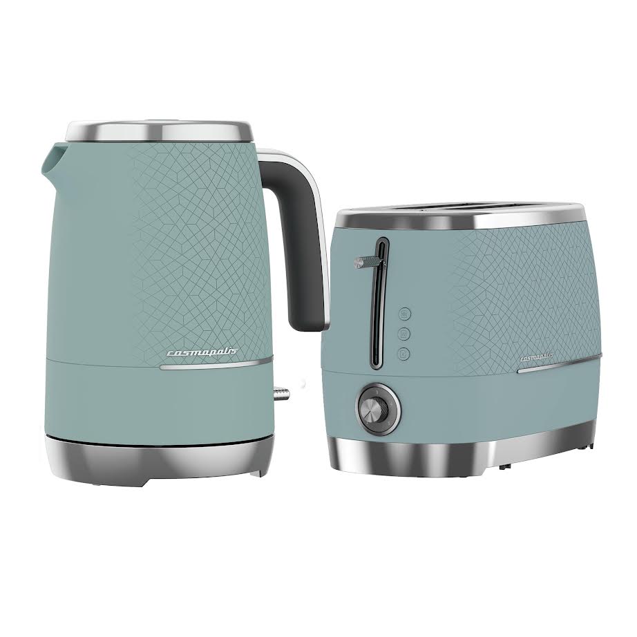Beko Cosmopolis Kettle & Toaster Set Duck Egg Blue The Culinarium