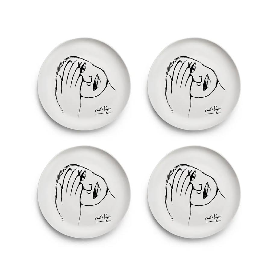 Carrol Boyes 4 Piece Just A Minute Side Plate Set White