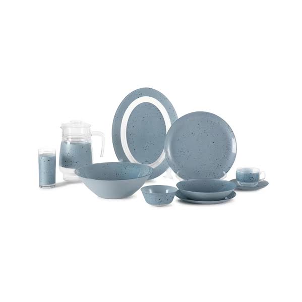Luminarc Simply Ingmar 46 Piece Dinner Set Blue