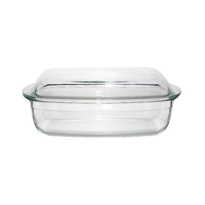 Aqua 6.5Lt Rectangular Casserole with Lid Clear