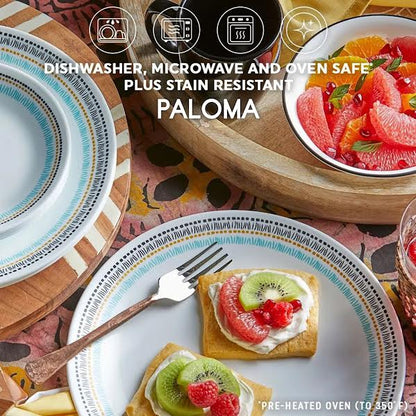 Corelle 16 Piece Paloma Dinner Set White