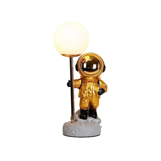 USB Table Lamp Astronaut Spaceman Light - Gold