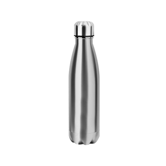 Kitchen Life 500ml Stainless Steel Sports Bottle Silver