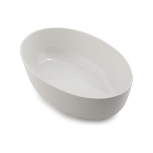Kitchen Life Ceramic Oval Bowl White