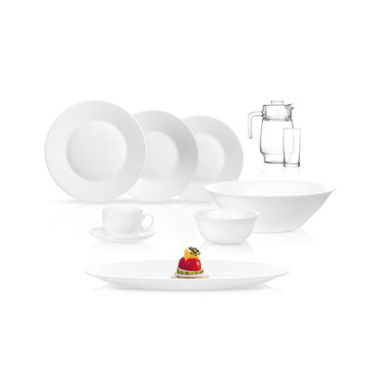 Luminarc Essence 46 Piece Dinner Set White