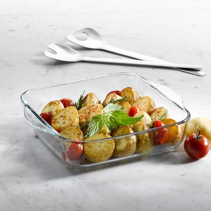 Borcam 1.9Lt Square Casserole Clear