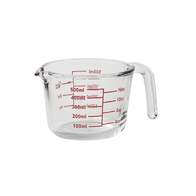 Aqua 500ml Measuring Jug Clear