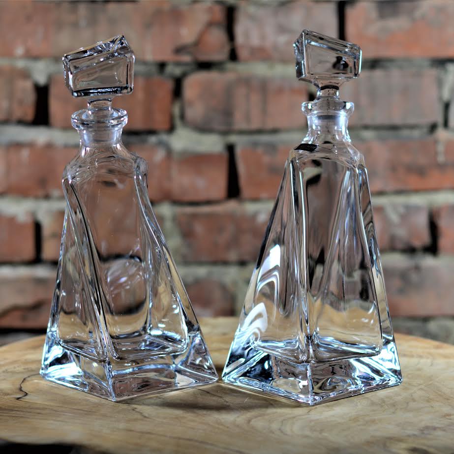 Bohemia Crystal Lovers 2 Piece Decanter Set Clear