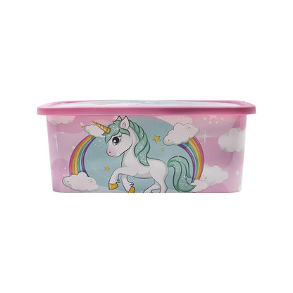 Stor Unicorn Storage Box With Click Closure