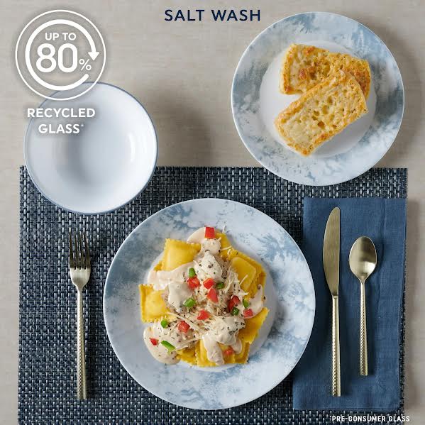 Corelle Salt Wash 12 Piece Dinner Set White