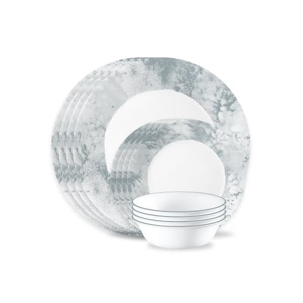 Corelle Salt Wash 12 Piece Dinner Set White