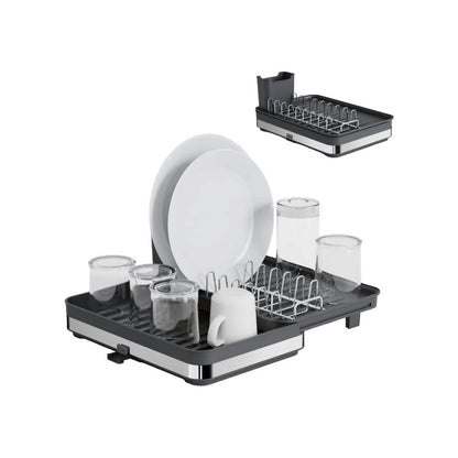 CH Expandable Draining Dish Rack Black