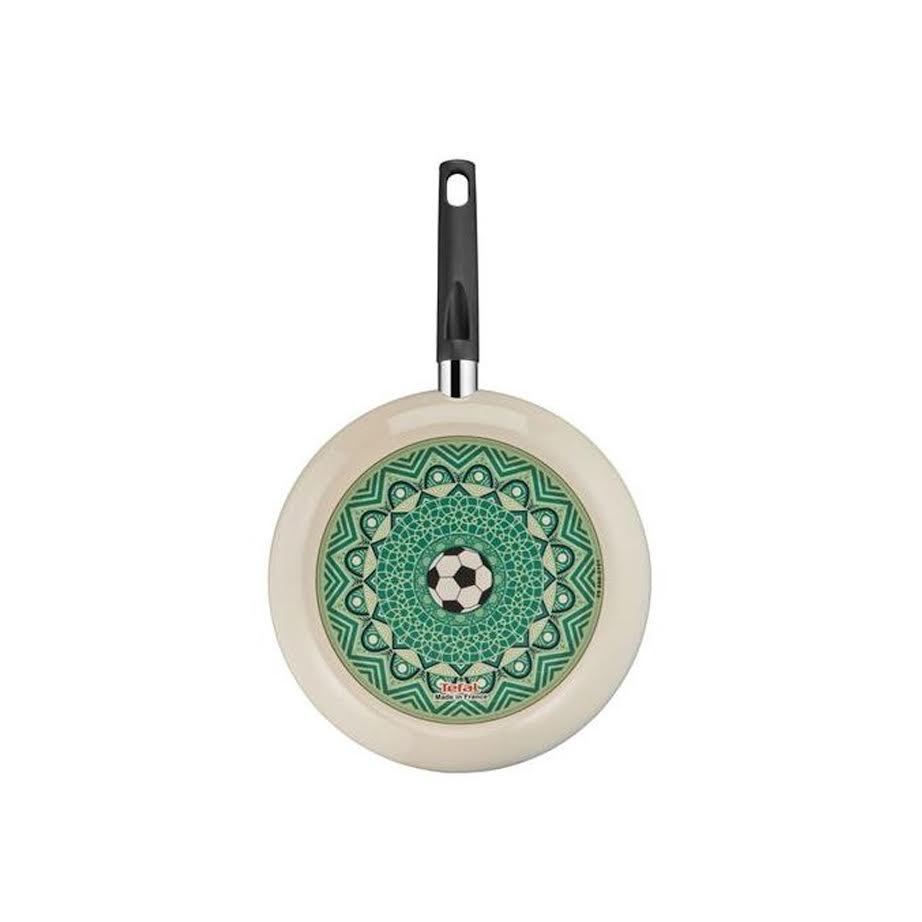 Tefal 28cm Football Edition Frying Pan Cream