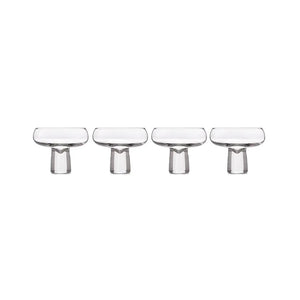Carrol Boyes 4 Piece Aura Champagne Coupe Set Clear