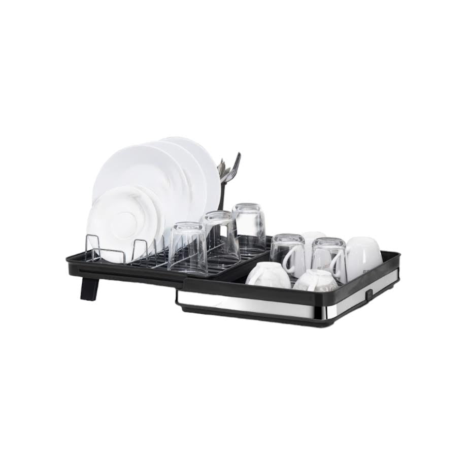 CH Expandable Draining Dish Rack Black