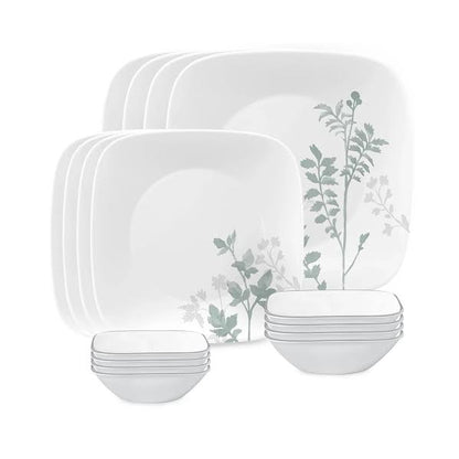 Corelle 16 Piece Amalie Dinner Set White