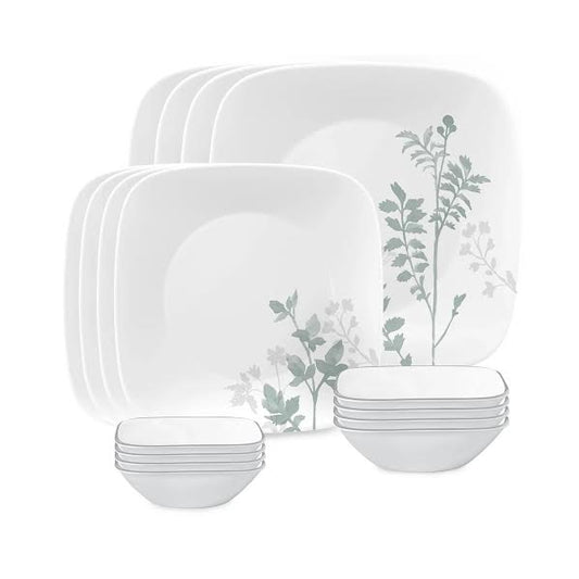 Corelle 16 Piece Amalie Dinner Set White