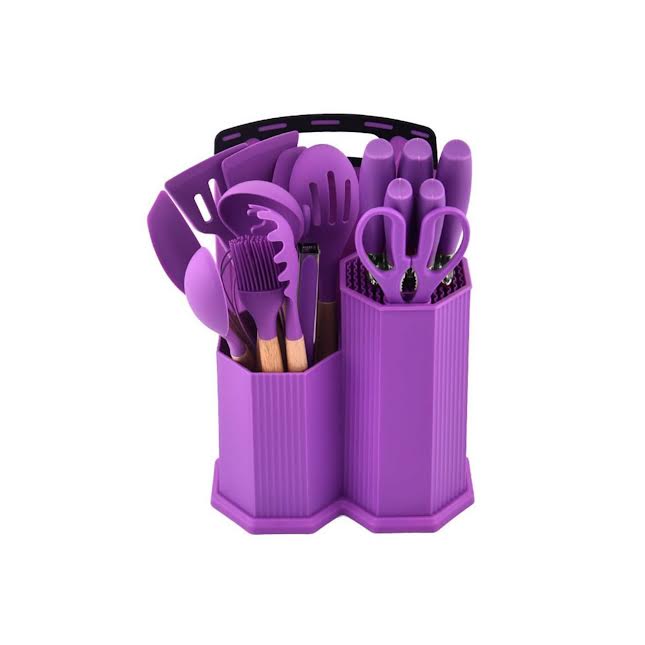 CH 19 Piece Cooking Utensils Set Purple