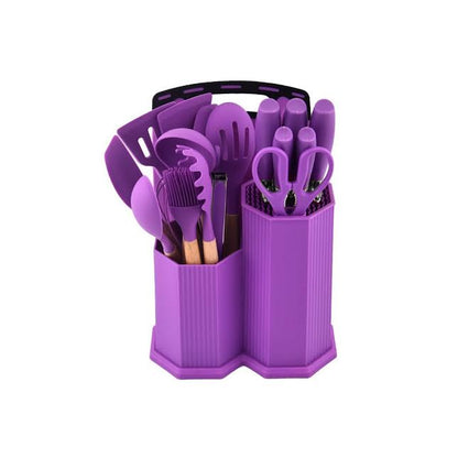 CH 19 Piece Cooking Utensils Set Purple