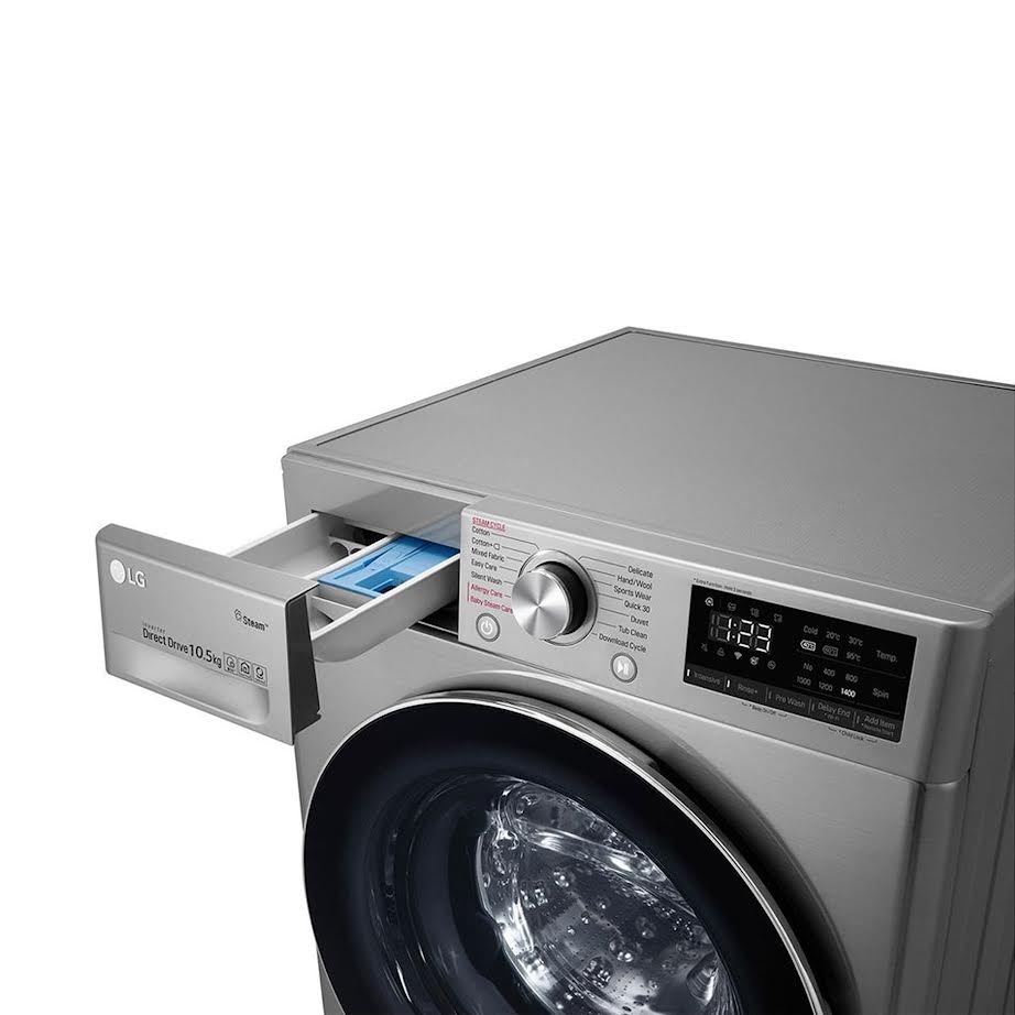 LG 8.5kg Front Load Washing Machine Silver