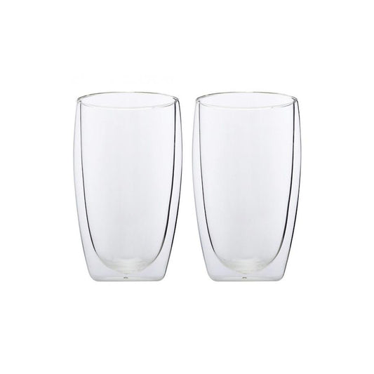 Maxwell & Williams 450ml Blend Double Walled Glasses 2 Piece Clear