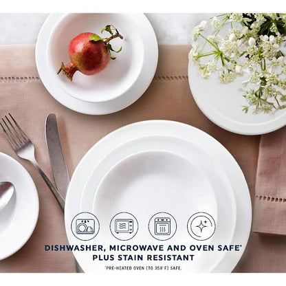 Corelle Winter Frost 12 Piece Dinner Set White
