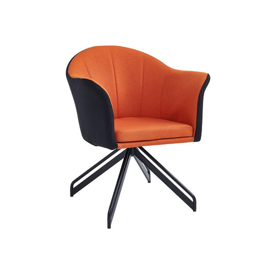 Exotic Designs Accent Occasional Chair Orange
