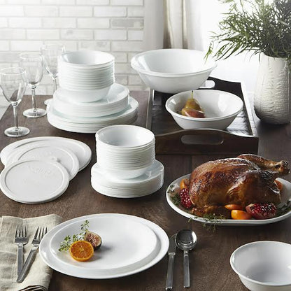 Corelle Winter Frost 12 Piece Dinner Set White