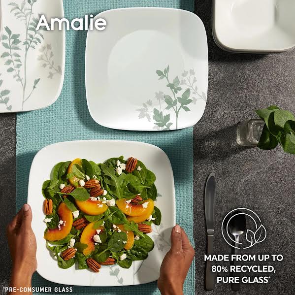 Corelle 16 Piece Amalie Dinner Set White